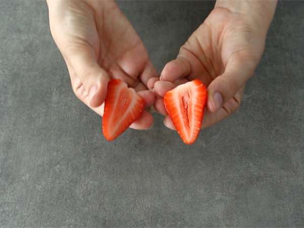 Milkshake stroberi dan vanila - Persiapan langkah 1