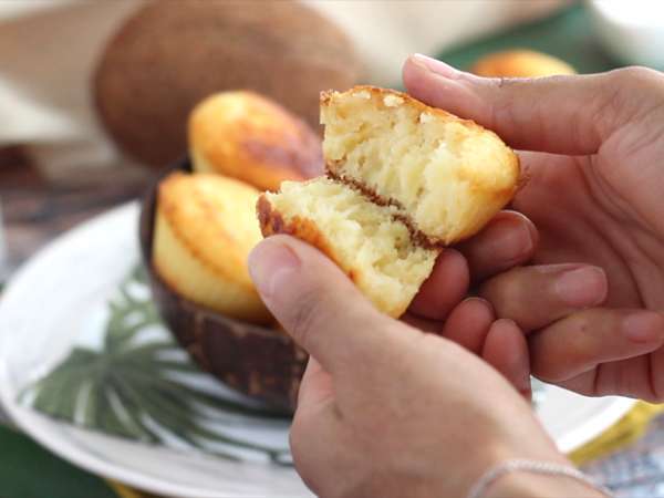 Muffin kelapa Brasil - Queijadinhas - Persiapan langkah 4