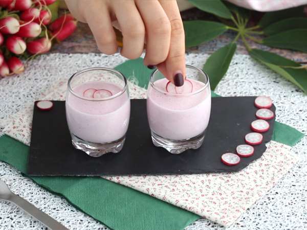 Sup lobak dingin - Persiapan langkah 2