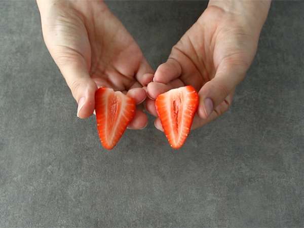 Milkshake buah merah vegan - Persiapan langkah 1