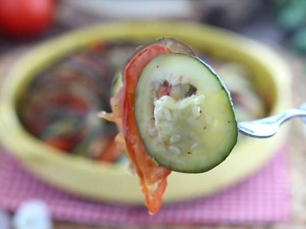 Sangat mudah Tian sayuran Provençal - Persiapan langkah 6