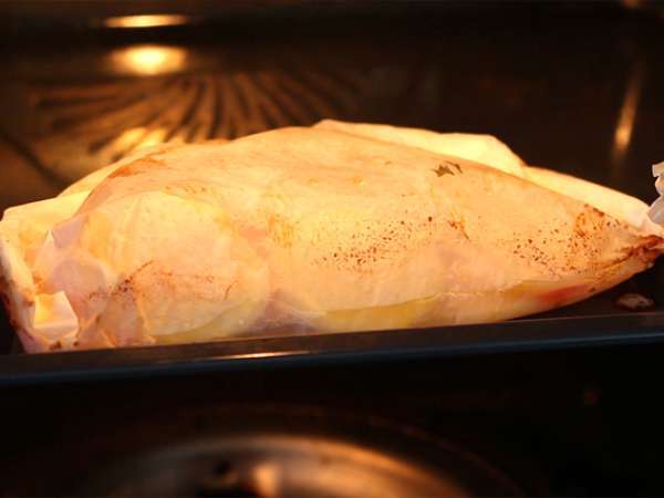 Papillote ikan kod - Persiapan langkah 5