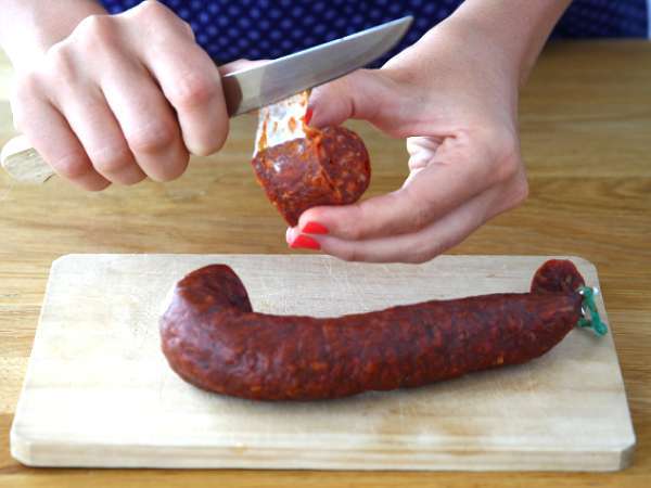 Rillettes chorizo yang cepat dan mudah - Persiapan langkah 1