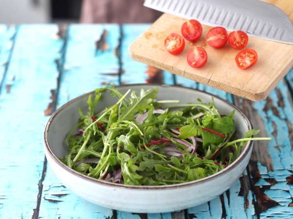 Salad dengan keju kambing - Persiapan langkah 1