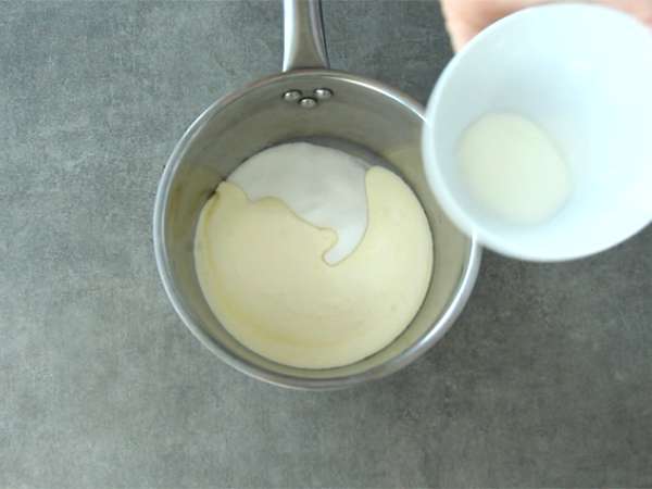 Es krim mangga tanpa pembuat es krim - Persiapan langkah 1