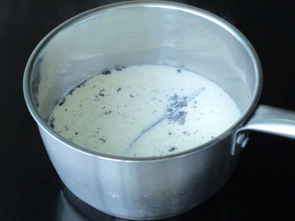 Flan cokelat (bebas gluten) - Persiapan langkah 1