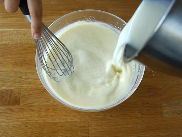 Flan cokelat (bebas gluten) - Persiapan langkah 2