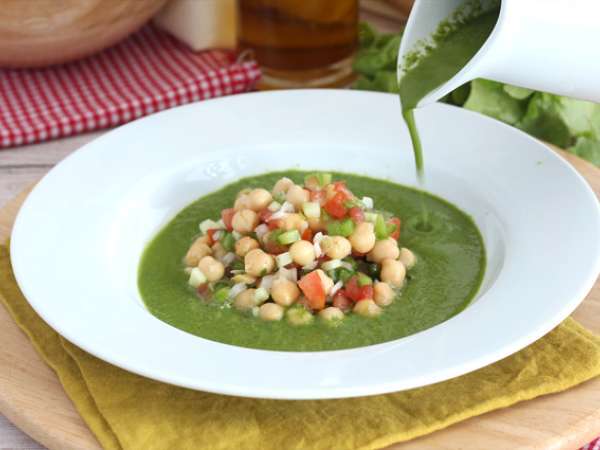 Sup selada dan salad buncis - Persiapan langkah 5