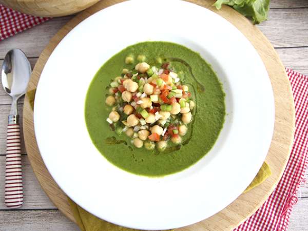 Sup selada dan salad buncis - Persiapan langkah 6