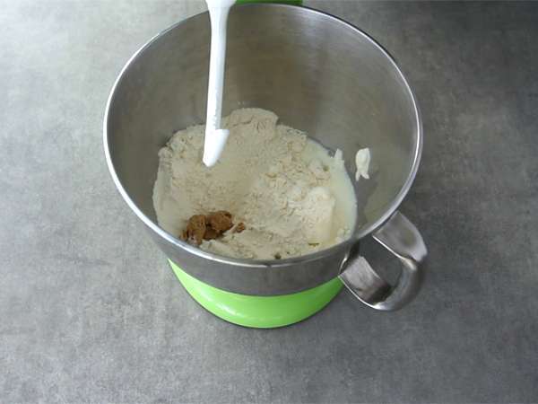 Brioche Butchy - Brioche tanpa mentega - Persiapan langkah 1