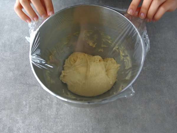 Brioche Butchy - Brioche tanpa mentega - Persiapan langkah 3