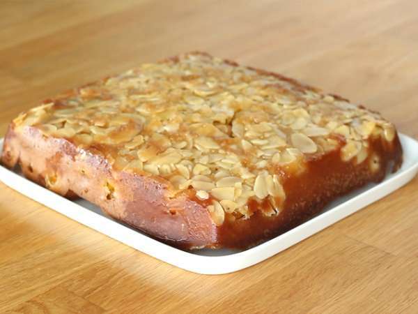 Kue terbalik Mirabelle dan almond - Persiapan langkah 6