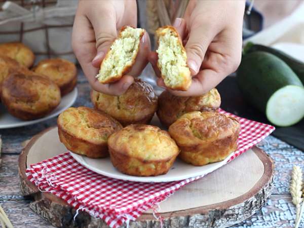 Muffin cukini dan keju kambing - Persiapan langkah 4