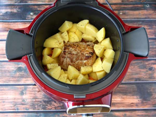 Daging babi panggang, resep Cookeo - Persiapan langkah 4