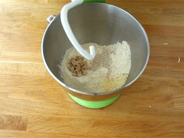 Focaccia dengan tomat ceri - Persiapan langkah 1