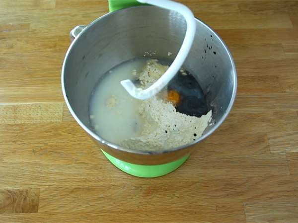 Roti tinta cumi-cumi hitam - Persiapan langkah 1