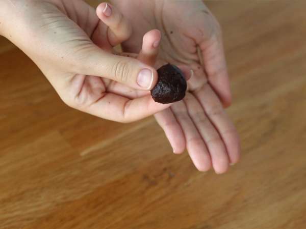 Truffle berlapis cokelat - Persiapan langkah 4