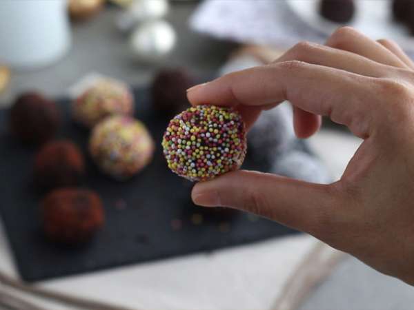 Truffle berlapis cokelat - Persiapan langkah 6