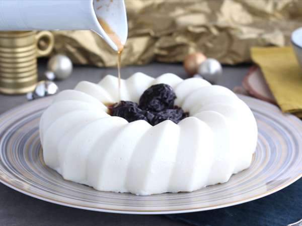 Kelapa palungan blanc dan coulis pangkas - Persiapan langkah 4