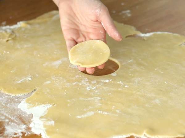 Roti pendek pohon Natal - Persiapan langkah 3