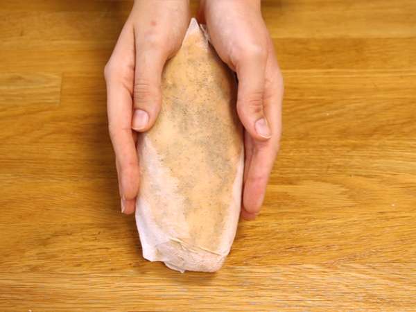 Foie gras yang dimasak dengan garam - Persiapan langkah 2