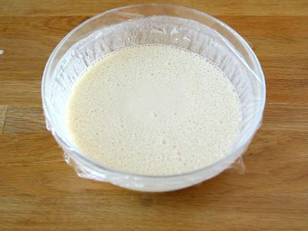 Adonan pancake pastis - Persiapan langkah 2