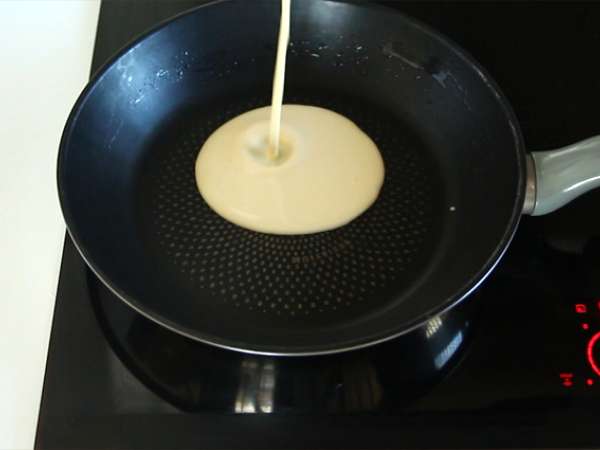 Adonan pancake pastis - Persiapan langkah 3