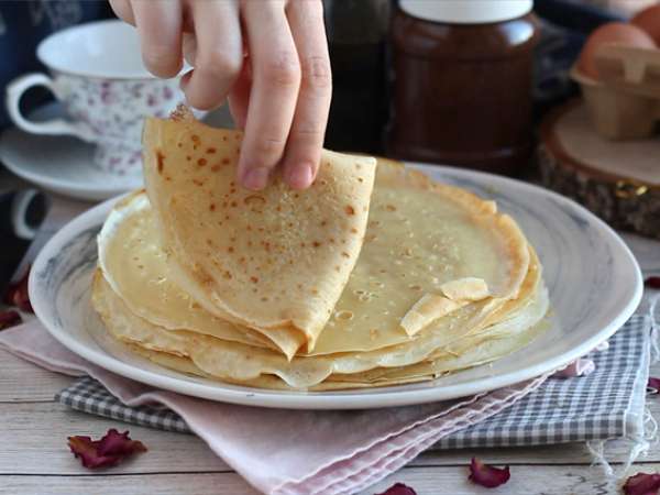 Adonan pancake pastis - Persiapan langkah 5