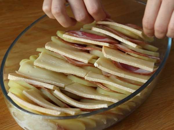 Raclette gratin - Persiapan langkah 4