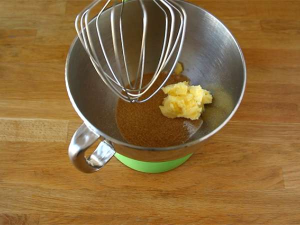 Brownies Lemon dan Oatmeal dengan Glasir Lemon - Persiapan langkah 1