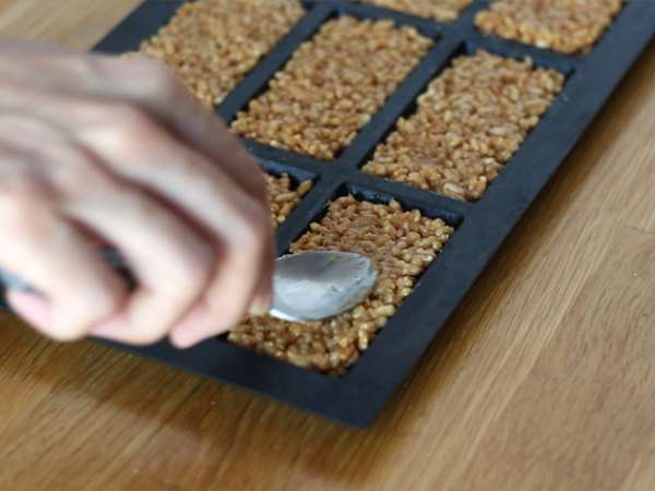 Sereal sereal beras kembung dengan kacang tanah - Persiapan langkah 6