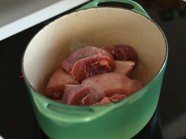 Coq au vin - Persiapan langkah 2