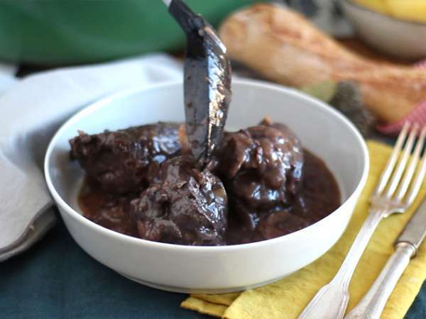 Coq au vin - Persiapan langkah 7