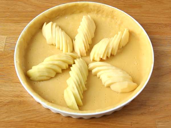 Kue apel dan almond (Tarte normande) - Persiapan langkah 7