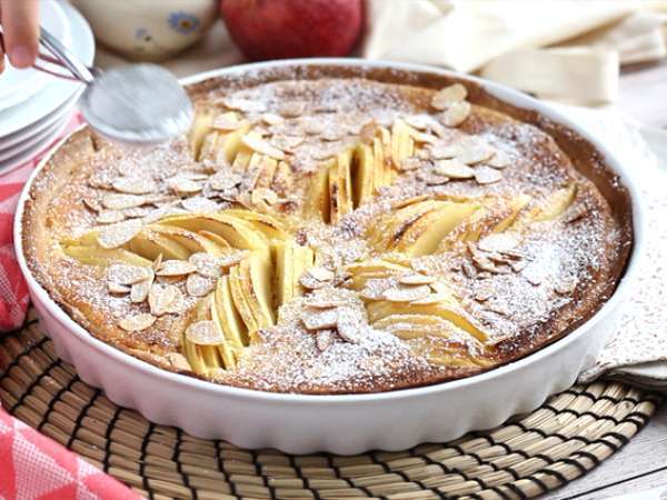 Kue apel dan almond (Tarte normande) - Persiapan langkah 9