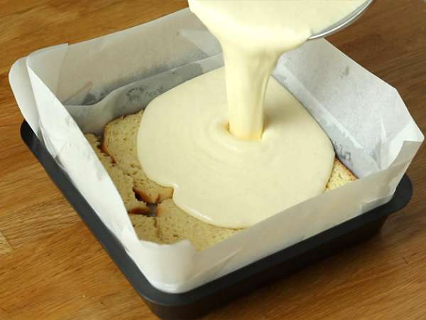 Cheesecake dan roti panggang keju (French toast cheesecake) - Persiapan langkah 5