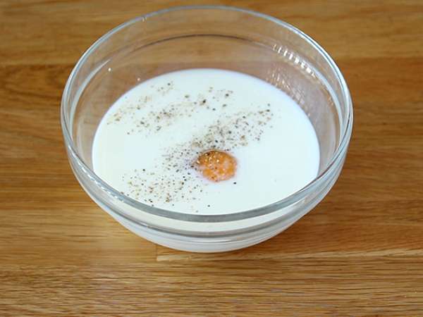 Roti panggang Prancis yang gurih dengan pesto - Persiapan langkah 2