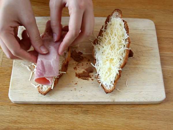 Croissant ham dan keju - Persiapan langkah 2
