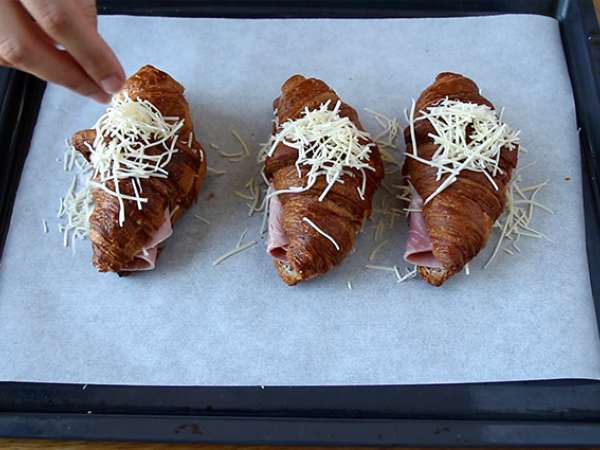 Croissant ham dan keju - Persiapan langkah 3