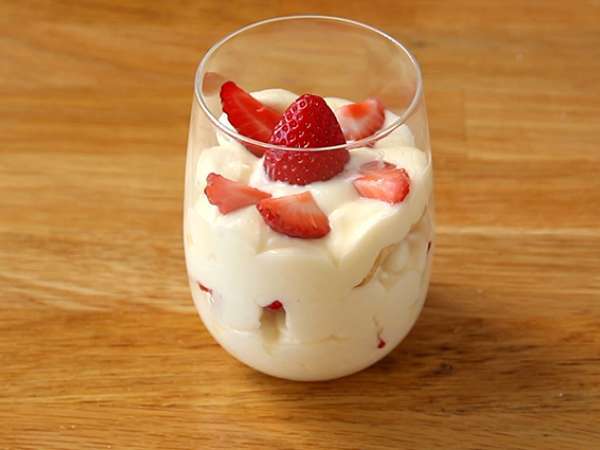Verrines tiramisu stroberi dingin - Persiapan langkah 6