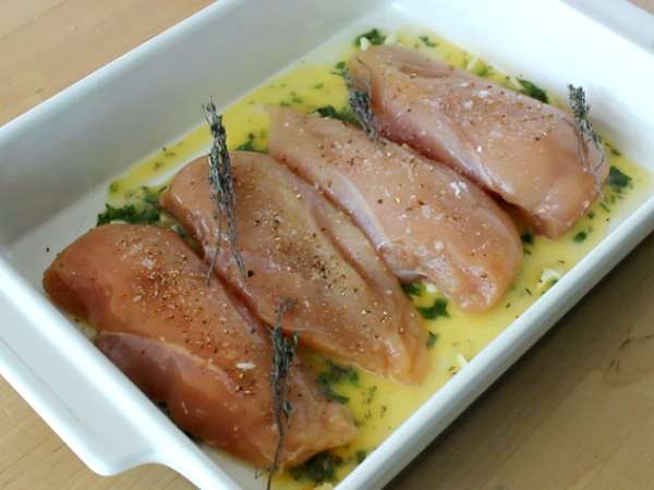 Ayam lemon panggang - Persiapan langkah 3