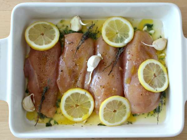 Ayam lemon panggang - Persiapan langkah 4