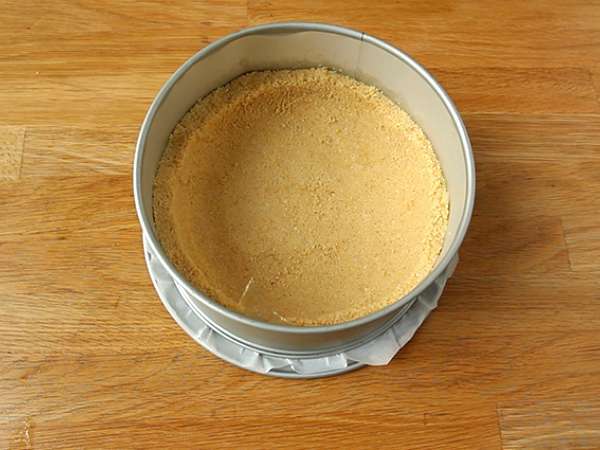 Kue keju lemon tanpa panggang - Persiapan langkah 2