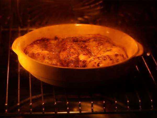 Ayam panggang dengan madu dan mustard - Persiapan langkah 4