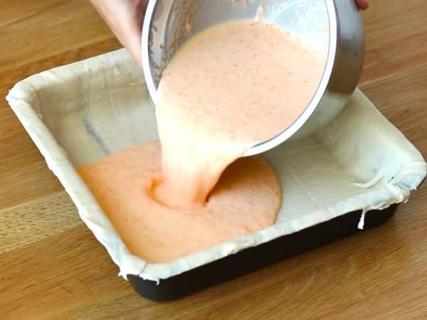 Quiche wortel musim semi - Persiapan langkah 3