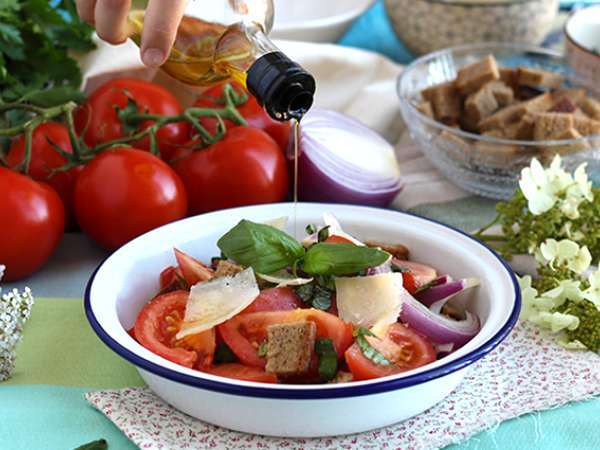 Salad Panzanella - Persiapan langkah 2