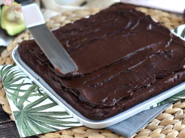 Brownies Alpukat dan Cokelat tanpa mentega - bebas laktosa - Persiapan langkah 5