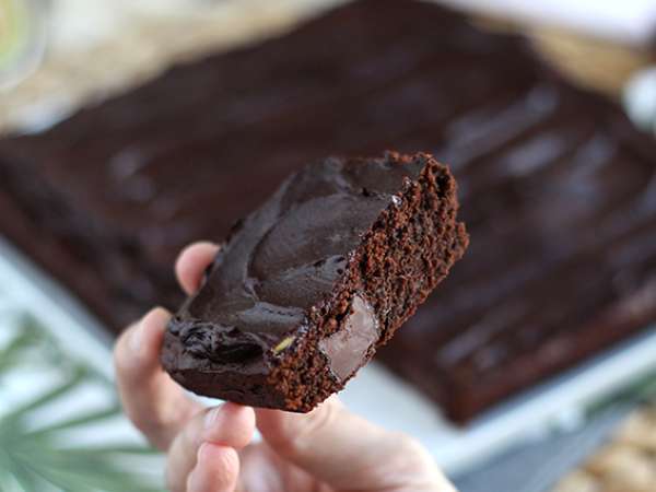 Brownies Alpukat dan Cokelat tanpa mentega - bebas laktosa - Persiapan langkah 6