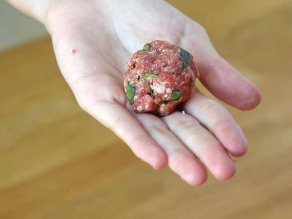 Bakso daging sapi dan parmesan - Persiapan langkah 2