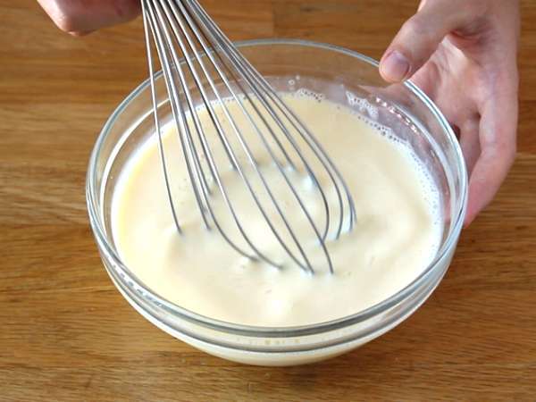 Roti panggang Prancis dengan selai kacang dan jeli - Persiapan langkah 1